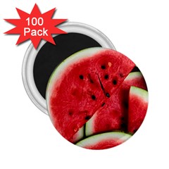 Watermelon Fruit Green Red 2 25  Magnets (100 Pack)  by Bedest