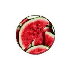 Watermelon Fruit Green Red Hat Clip Ball Marker by Bedest