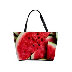 Watermelon Fruit Green Red Classic Shoulder Handbag by Bedest