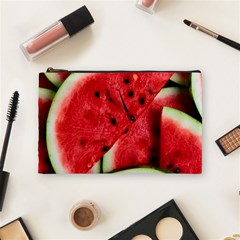 Watermelon Fruit Green Red Cosmetic Bag (medium) by Bedest