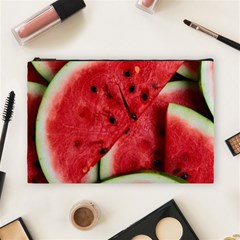 Watermelon Fruit Green Red Cosmetic Bag (large) by Bedest