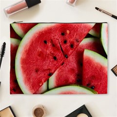 Watermelon Fruit Green Red Cosmetic Bag (xl) by Bedest