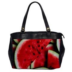 Watermelon Fruit Green Red Oversize Office Handbag by Bedest