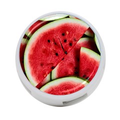 Watermelon Fruit Green Red 4-port Usb Hub (two Sides) by Bedest