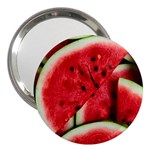 Watermelon Fruit Green Red 3  Handbag Mirrors Front