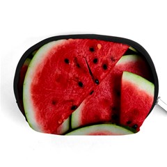 Watermelon Fruit Green Red Accessory Pouch (medium) by Bedest