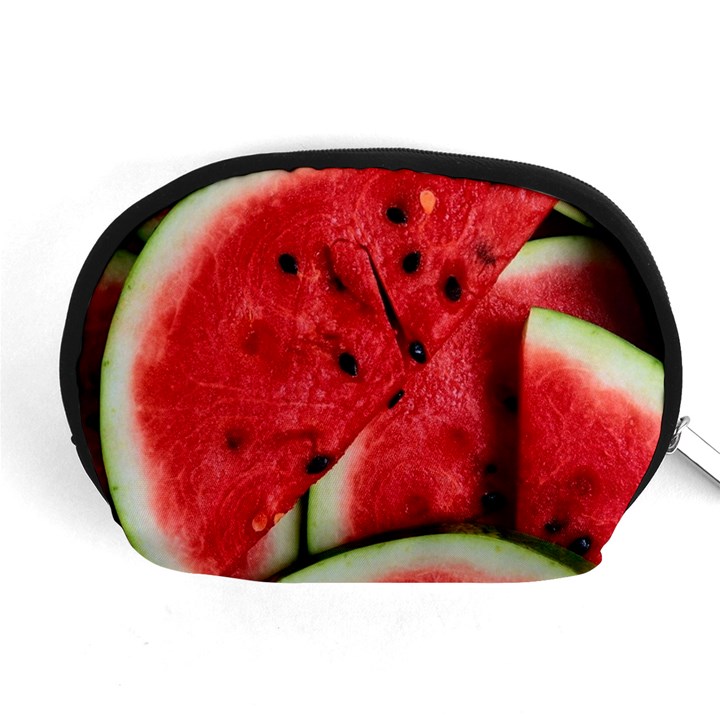 Watermelon Fruit Green Red Accessory Pouch (Medium)