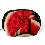 Watermelon Fruit Green Red Accessory Pouch (Medium) Back