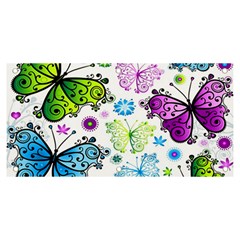 Butterflies Abstract Background Colorful Desenho Vector Banner And Sign 6  X 3  by Bedest