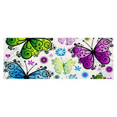 Butterflies Abstract Background Colorful Desenho Vector Banner And Sign 8  X 3  by Bedest