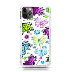 Butterflies Abstract Background Colorful Desenho Vector Iphone 11 Pro Max 6 5 Inch Tpu Uv Print Case by Bedest