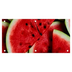 Watermelon Fruit Green Red Banner And Sign 6  X 3  by Bedest