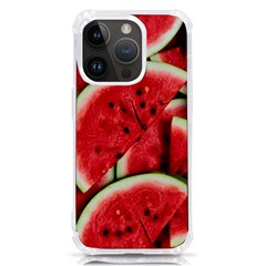 Watermelon Fruit Green Red Iphone 14 Pro Tpu Uv Print Case by Bedest