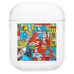 Just Do It Pattern Soft Tpu Airpods 1/2 Case by Bedest