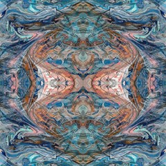 Blue Arabesque Play Mat (rectangle) by kaleidomarblingart