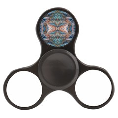 Blue Arabesque Finger Spinner by kaleidomarblingart