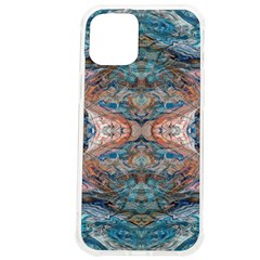 Blue Arabesque Iphone 12 Pro Max Tpu Uv Print Case by kaleidomarblingart