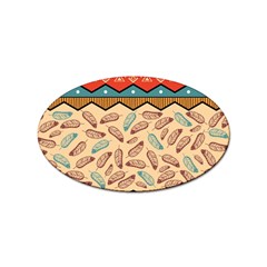 Ethnic-tribal-pattern-background Sticker Oval (10 Pack)