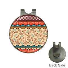 Ethnic-tribal-pattern-background Hat Clips With Golf Markers