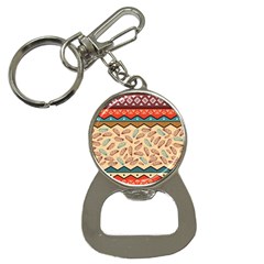 Ethnic-tribal-pattern-background Bottle Opener Key Chain by Apen