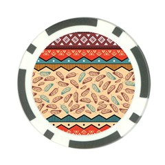 Ethnic-tribal-pattern-background Poker Chip Card Guard