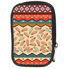 Ethnic-tribal-pattern-background Compact Camera Leather Case