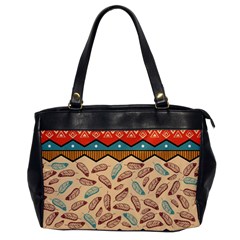 Ethnic-tribal-pattern-background Oversize Office Handbag