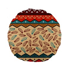 Ethnic-tribal-pattern-background Standard 15  Premium Round Cushions