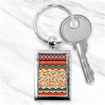 Ethnic-tribal-pattern-background Key Chain (Rectangle) Front