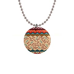 Ethnic-tribal-pattern-background 1  Button Necklace by Apen