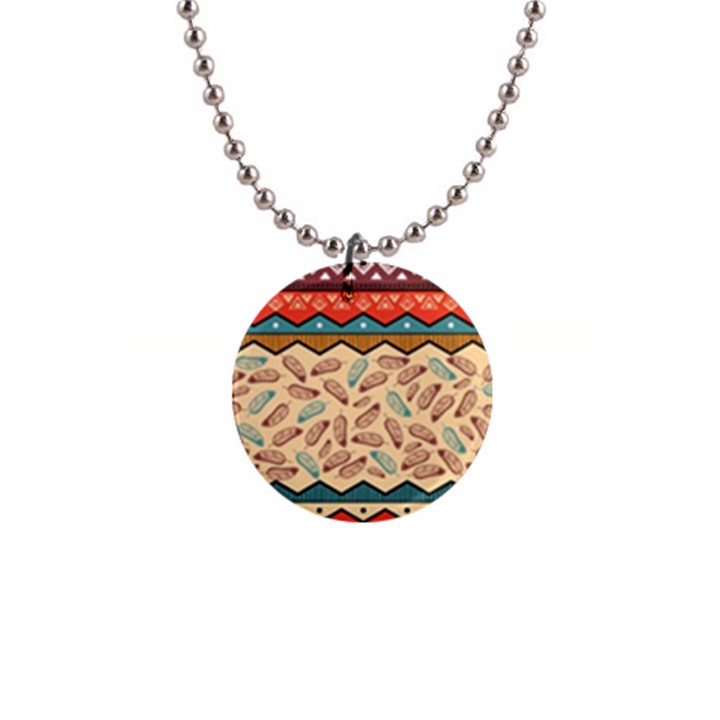 Ethnic-tribal-pattern-background 1  Button Necklace