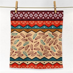 Ethnic-tribal-pattern-background Face Towel by Apen