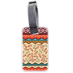 Ethnic-tribal-pattern-background Luggage Tag (two Sides)