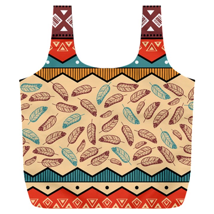 Ethnic-tribal-pattern-background Full Print Recycle Bag (XXL)