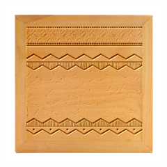 Ethnic-tribal-pattern-background Wood Photo Frame Cube