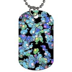 Chromatic Creatures Dance Wacky Pattern Dog Tag (two Sides) by dflcprintsclothing