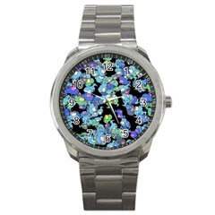 Chromatic Creatures Dance Wacky Pattern Sport Metal Watch by dflcprintsclothing