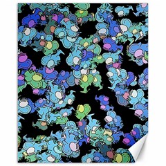 Chromatic Creatures Dance Wacky Pattern Canvas 16  X 20 