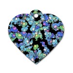 Chromatic Creatures Dance Wacky Pattern Dog Tag Heart (One Side) Front