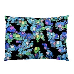 Chromatic Creatures Dance Wacky Pattern Pillow Case (two Sides) by dflcprintsclothing