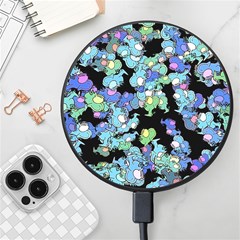 Chromatic Creatures Dance Wacky Pattern Wireless Fast Charger(black) by dflcprintsclothing