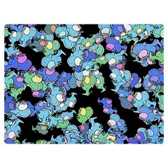 Chromatic Creatures Dance Wacky Pattern Premium Plush Fleece Blanket (extra Small) by dflcprintsclothing