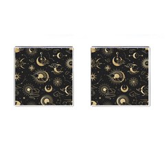 Star Colorful Christmas Abstract Cufflinks (square)