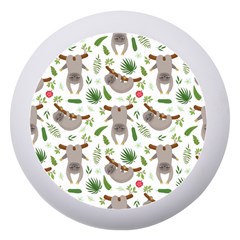 Seamless Pattern With Cute Sloths Dento Box With Mirror by Ndabl3x