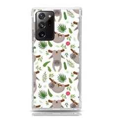 Seamless Pattern With Cute Sloths Samsung Galaxy Note 20 Ultra Tpu Uv Case by Ndabl3x