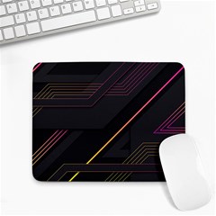 Gradient Geometric Shapes Dark Background Small Mousepad by Ndabl3x