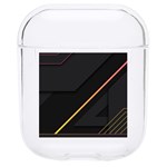 Gradient Geometric Shapes Dark Background Hard PC AirPods 1/2 Case Front