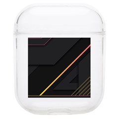 Gradient Geometric Shapes Dark Background Soft Tpu Airpods 1/2 Case by Ndabl3x