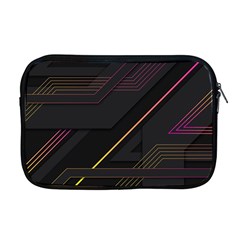 Gradient Geometric Shapes Dark Background Apple Macbook Pro 17  Zipper Case by Ndabl3x