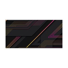 Gradient Geometric Shapes Dark Background Yoga Headband by Ndabl3x